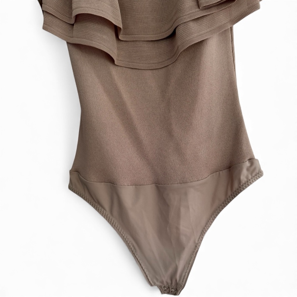 INTERMIX Chic Ruffle Off-the-Shoulder Bodysuit - Picture 3 of 5
